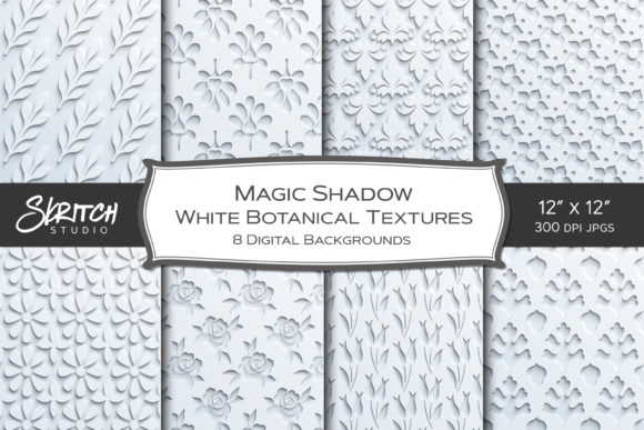 Download Magic Shadow Botanical Design Textures - Botanical Collection