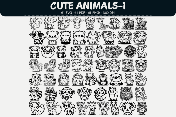 Download Cute Animal Clipart – 61 Designs - Cute animal clipart Collection