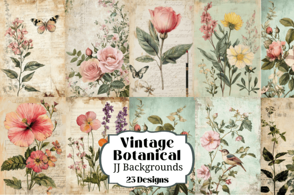Download 23 Vintage Botanical Illustrations Flora - Botanical Collection