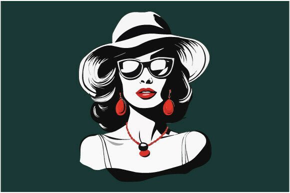Download A Stylized Illustration of a Woman Art - Illustration Collection