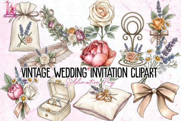 Download Vintage Wedding Invitation Clipart PNG - Invitation Collection