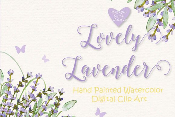 Download Watercolor Lavender Flowers Clipart, Wat - Watercolor lavender Collection