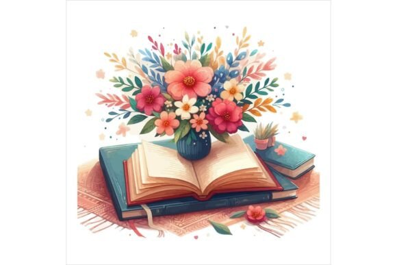Download Gothic Book Florals Illustration - Illustration Collection