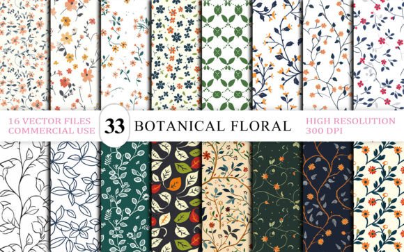 Download Elegant Botanical Floral Background - Botanical Collection