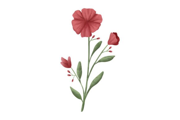 Download Pretty Red Poppy, Watercolor - Premium Bundle