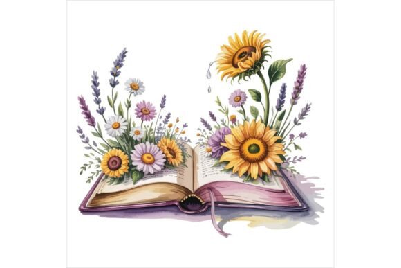 Download Gothic Book Florals Illustration - Illustration Collection
