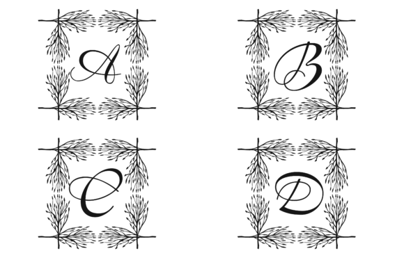 Download Monogram Botanical Design - Botanical Collection