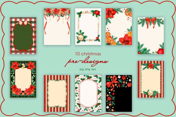 Download Christmas Botanicals Pre-Made Templates - Botanical Collection
