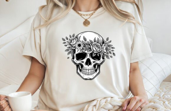 Download Floral Skull Art Gothic Botanical PNG - Botanical Collection