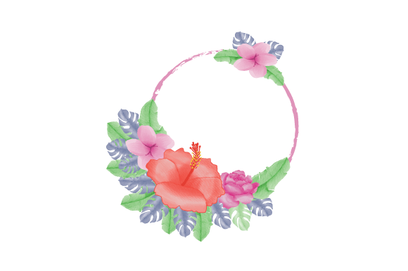 Download Water Color Floral Frame Illustration - Illustration Collection