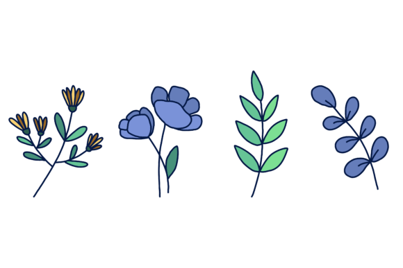 Download Set Botanical Design Flower Vector - Botanical Collection
