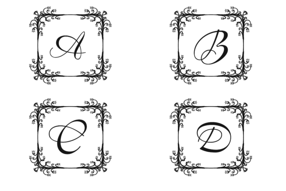 Download Set Monogram Botanical Design Vector - Botanical Collection