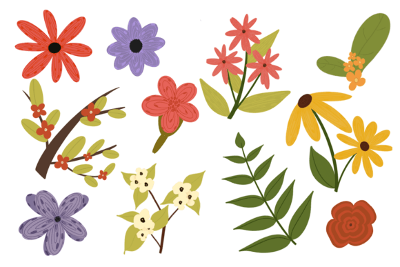 Download Colorful Floral Illustration Clipart - Illustration Collection