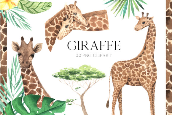 Download Watercolor Giraffe Clipart - Watercolor giraffe clipart Collection